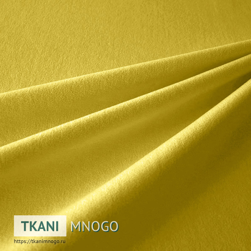 Фото обивки велюра “050” (однотонный желтый)