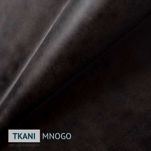 Фото ткани 11 - черный однотонный. Производитель Китай. Замша крупным планом.
