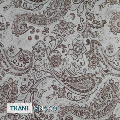 Фото ткани Арбореал 965-1 - белый огурцы. Производитель Китай. Замша крупным планом.